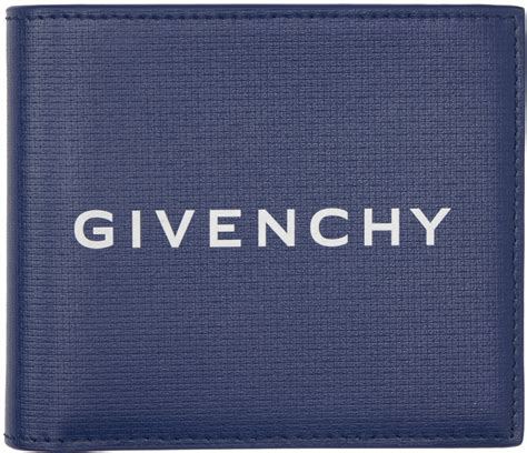 vintage givenchy wallet white & blue logo|givenchy 4g wallet.